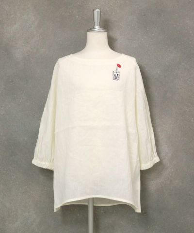 店舗在庫詳細 - 麻100％刺繍ワッペンチュニック | ピッコーネ