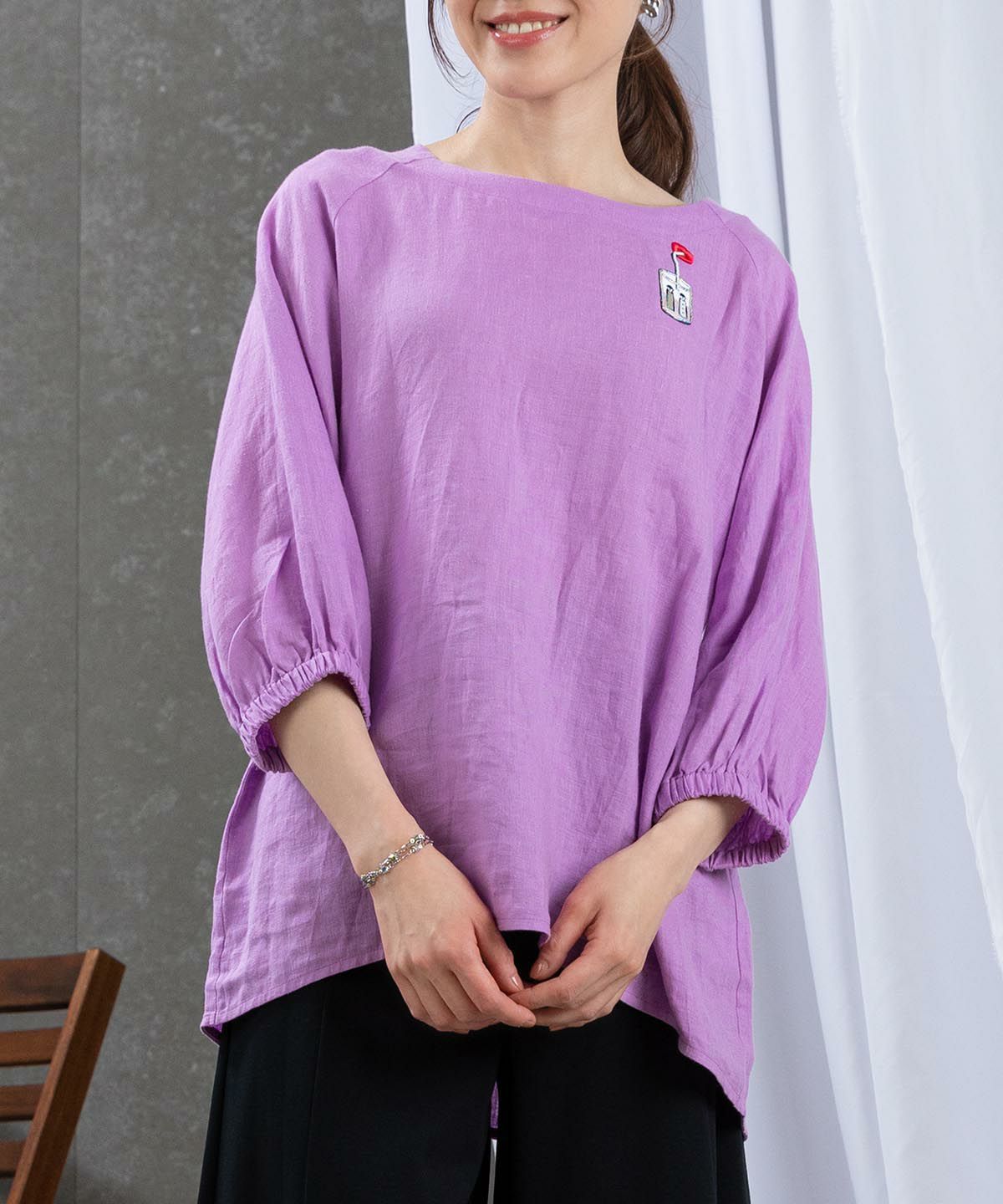 モデル着用画像(パープル)