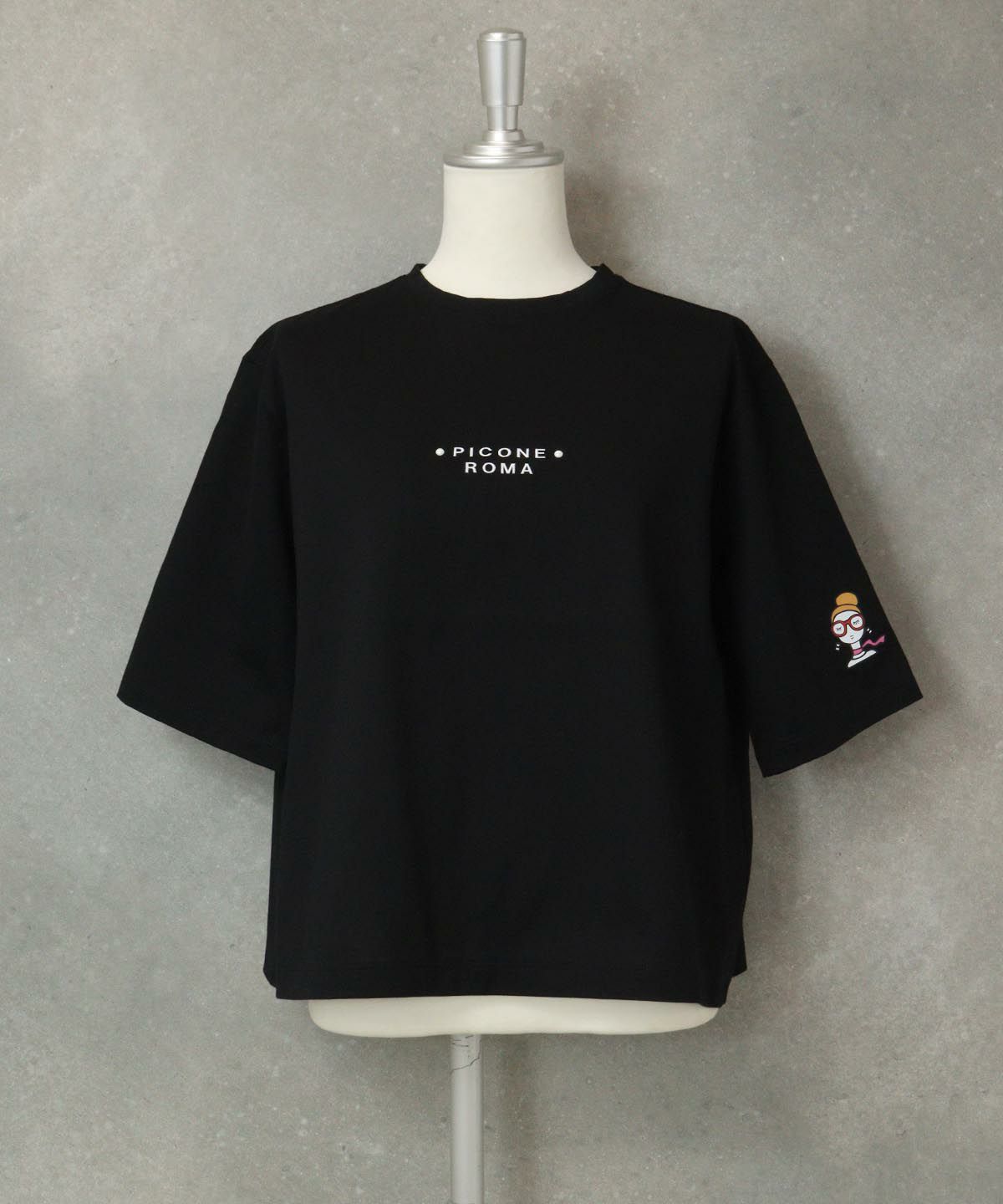 バックタック冷感プルオーバー（ブラック）