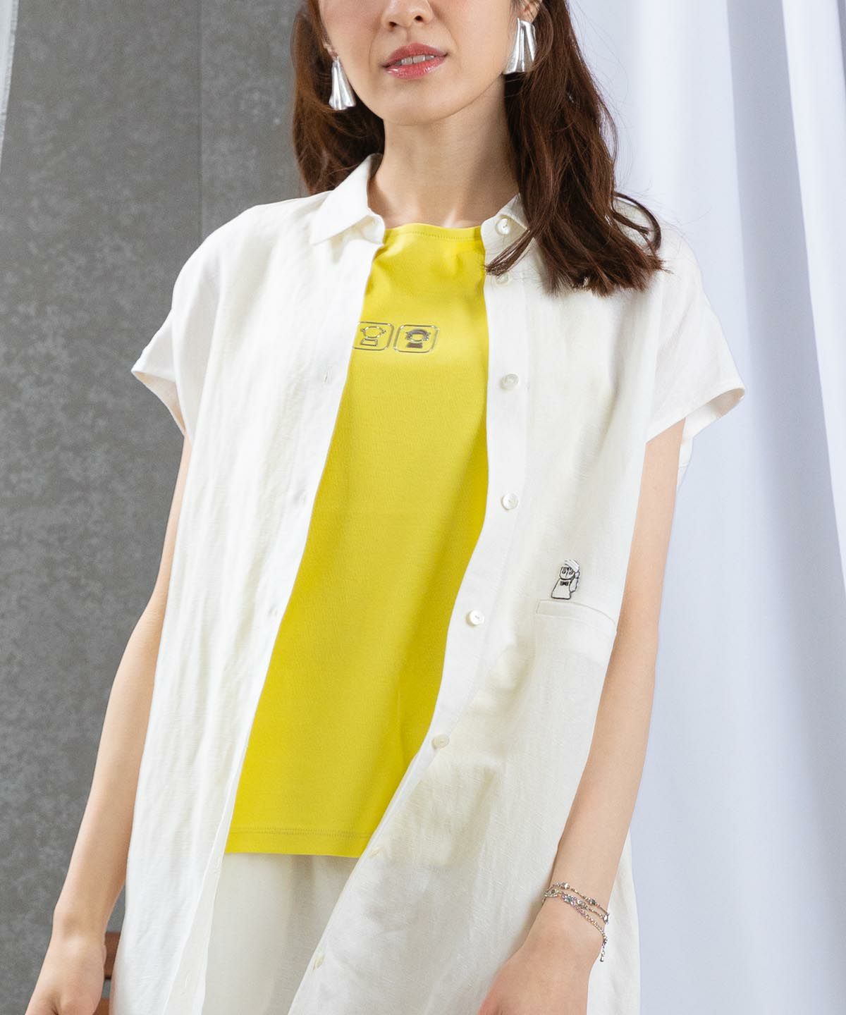 モデル着用画像(イエロー)