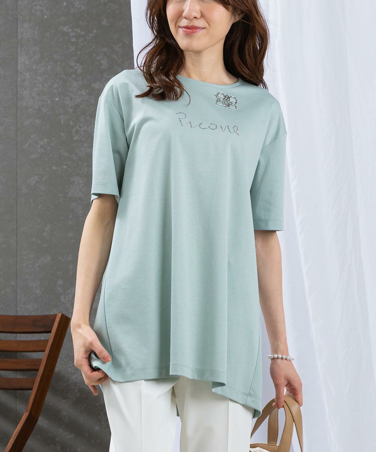 モデル着用画像(ライトグリーン)