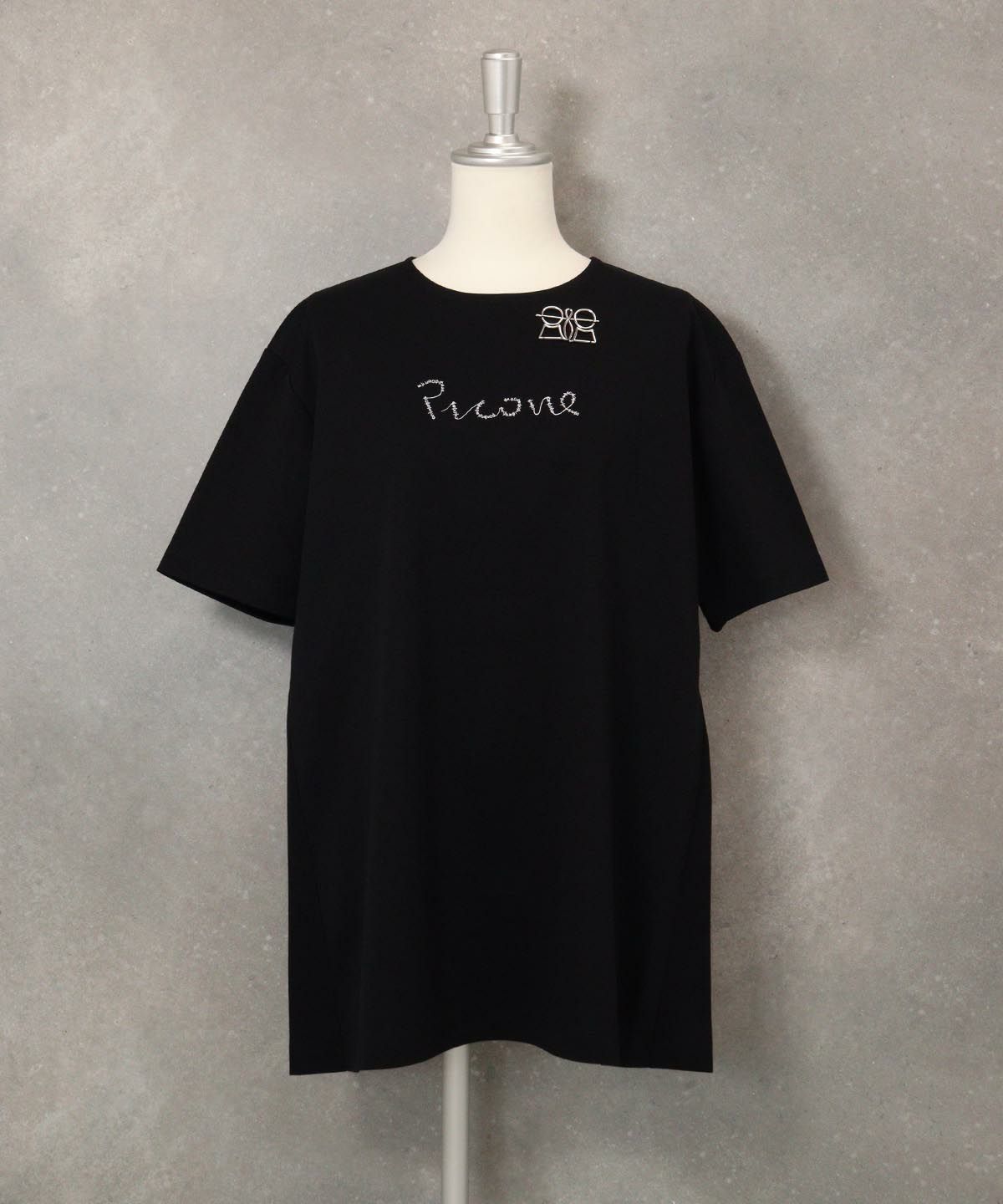 バックプリーツUV冷感チュニック(ブラック)