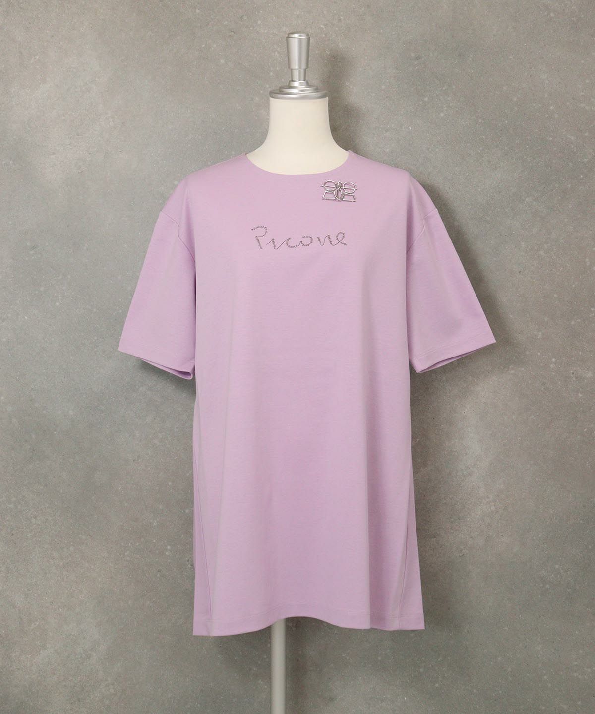 バックプリーツUV冷感チュニック(ライトパープル)