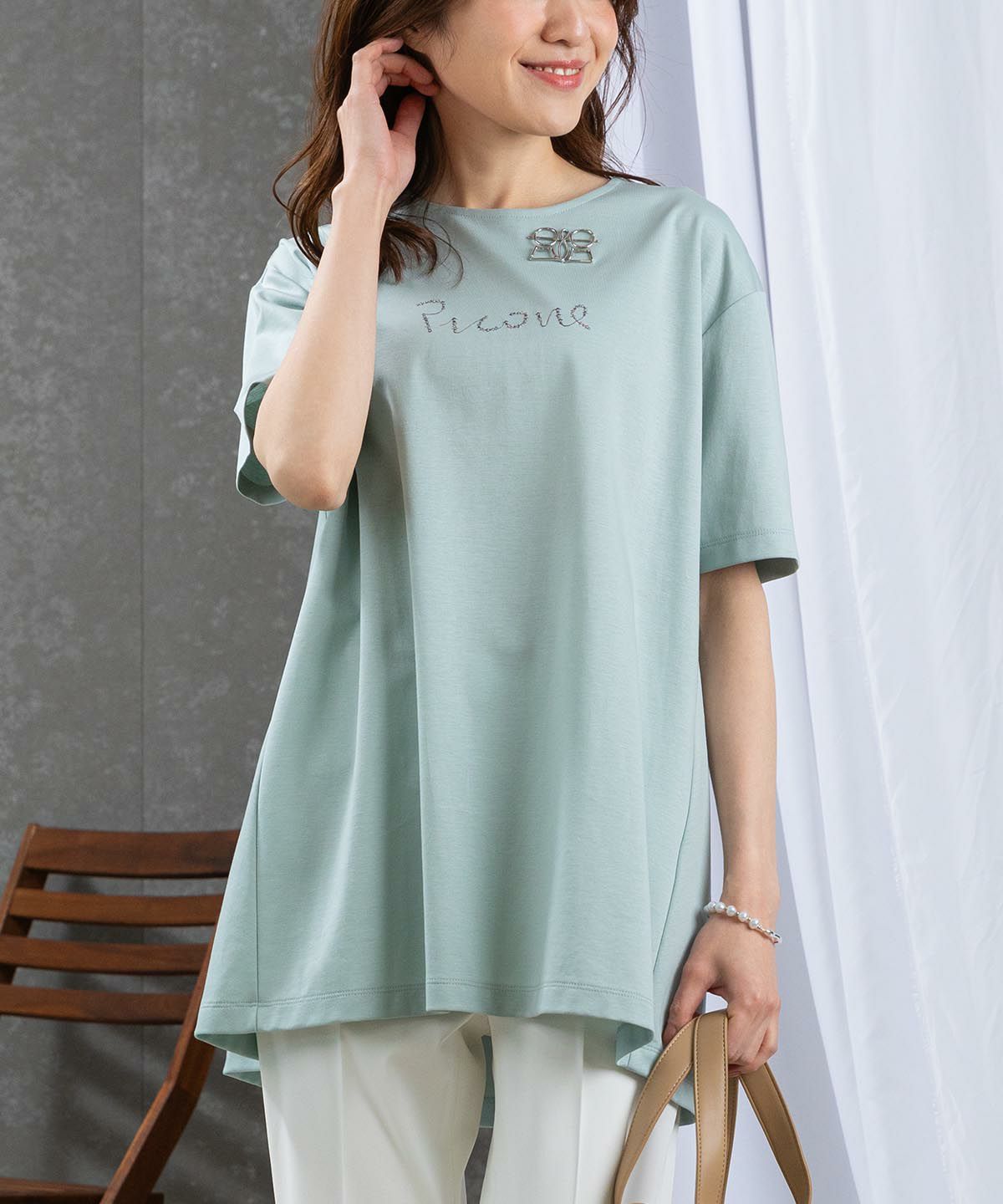 モデル着用画像(ライトグリーン)