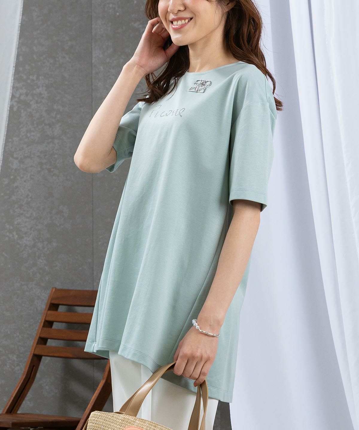 モデル着用画像(ライトグリーン)