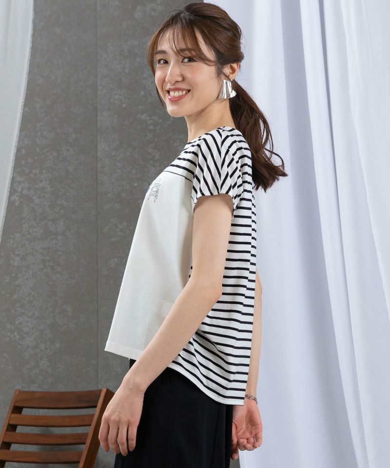 美品　STUDIO PICONE ストライプシャツ切替カットソー　サイズ38 STUDIO PICONE｜ストライプ切替シャツ | Rakuten Fashion(楽天