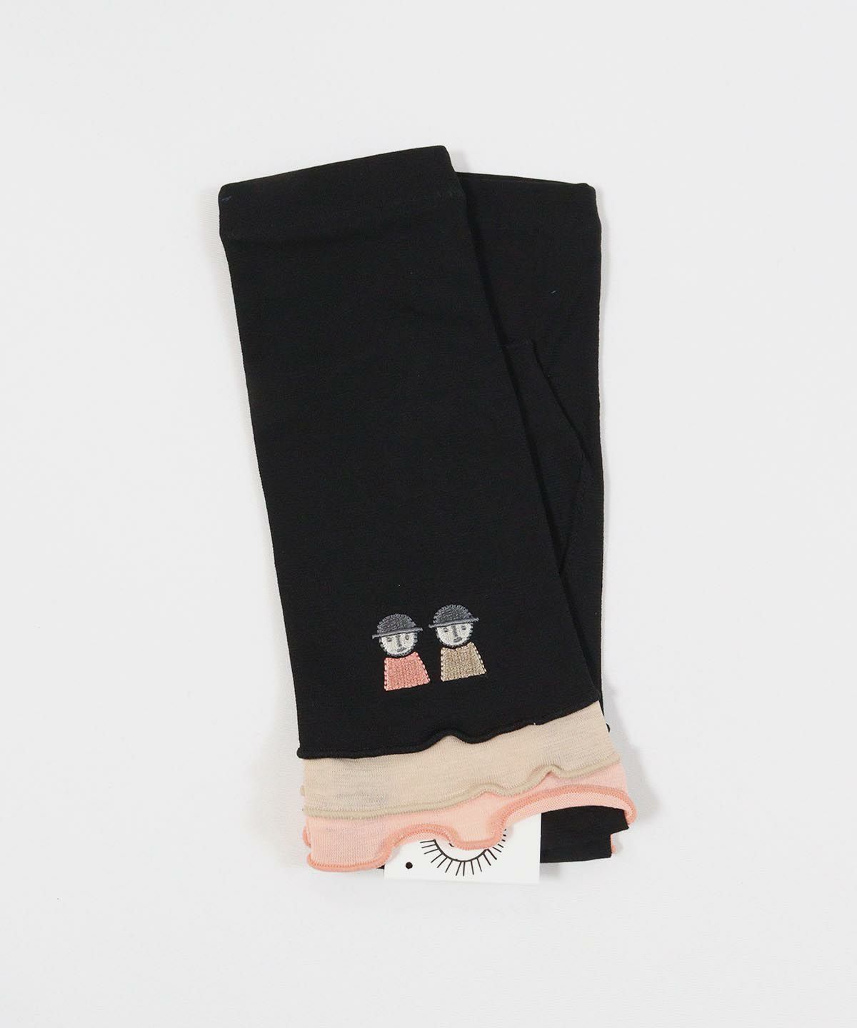 メローフリルUV手袋(ブラック)