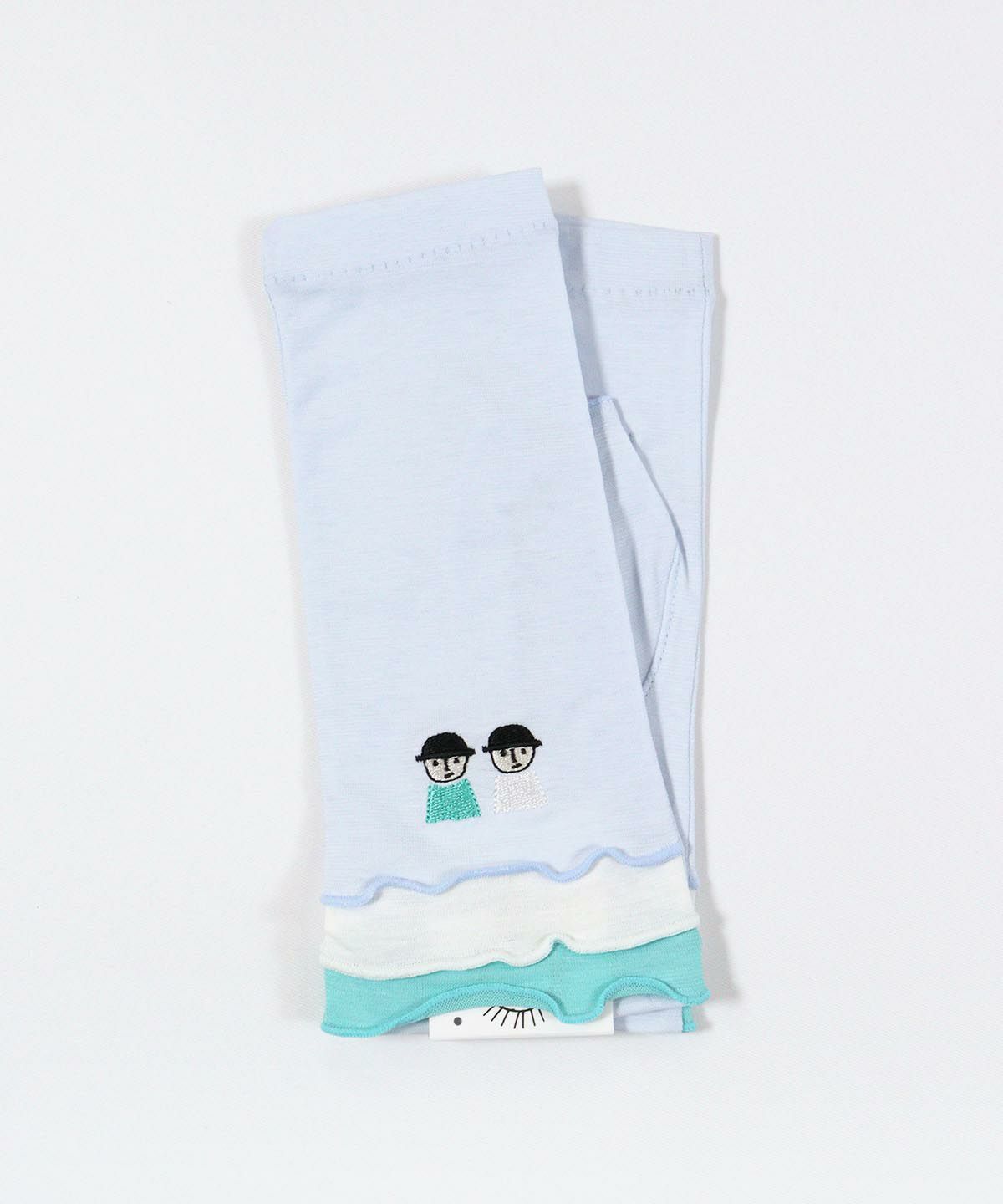 メローフリルUV手袋(ライトブルー)