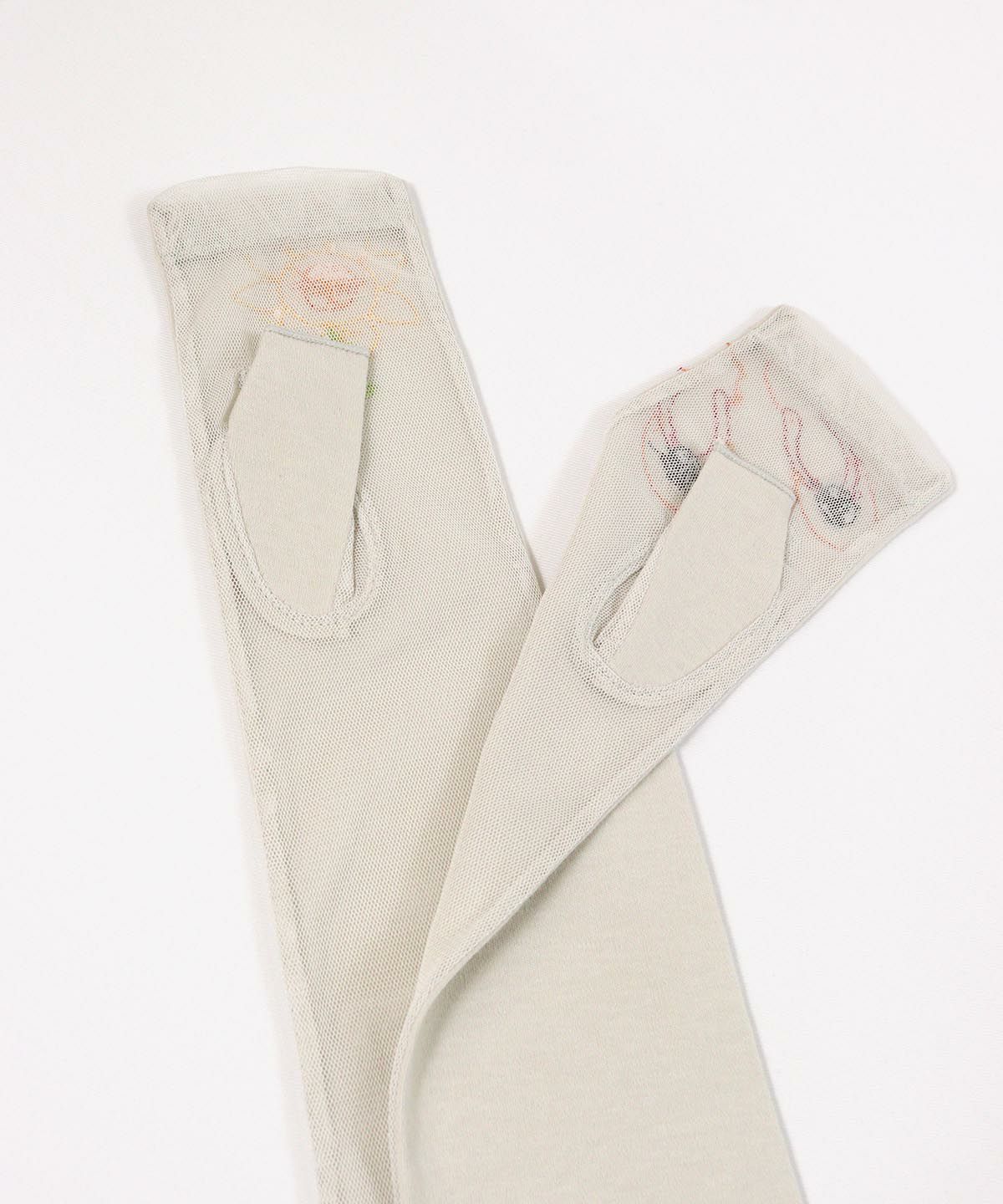 手のひら側生地(ライトグレー)