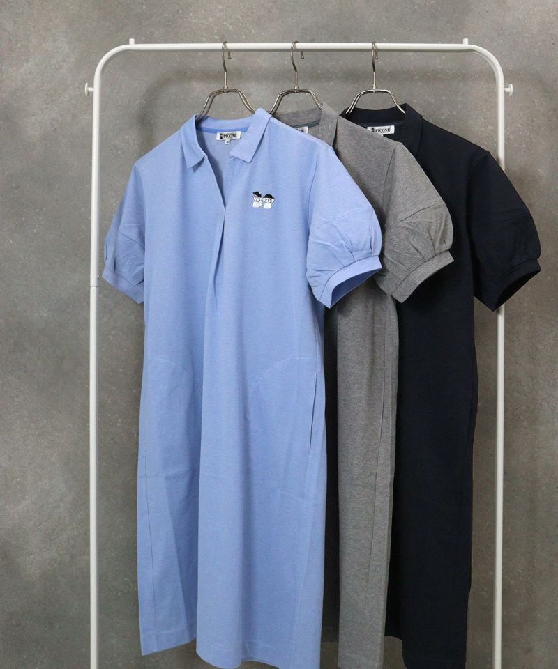 PICONE ネイビー ポロワンピース サイズL PICONE ネイビー ポロワンピース サイズL