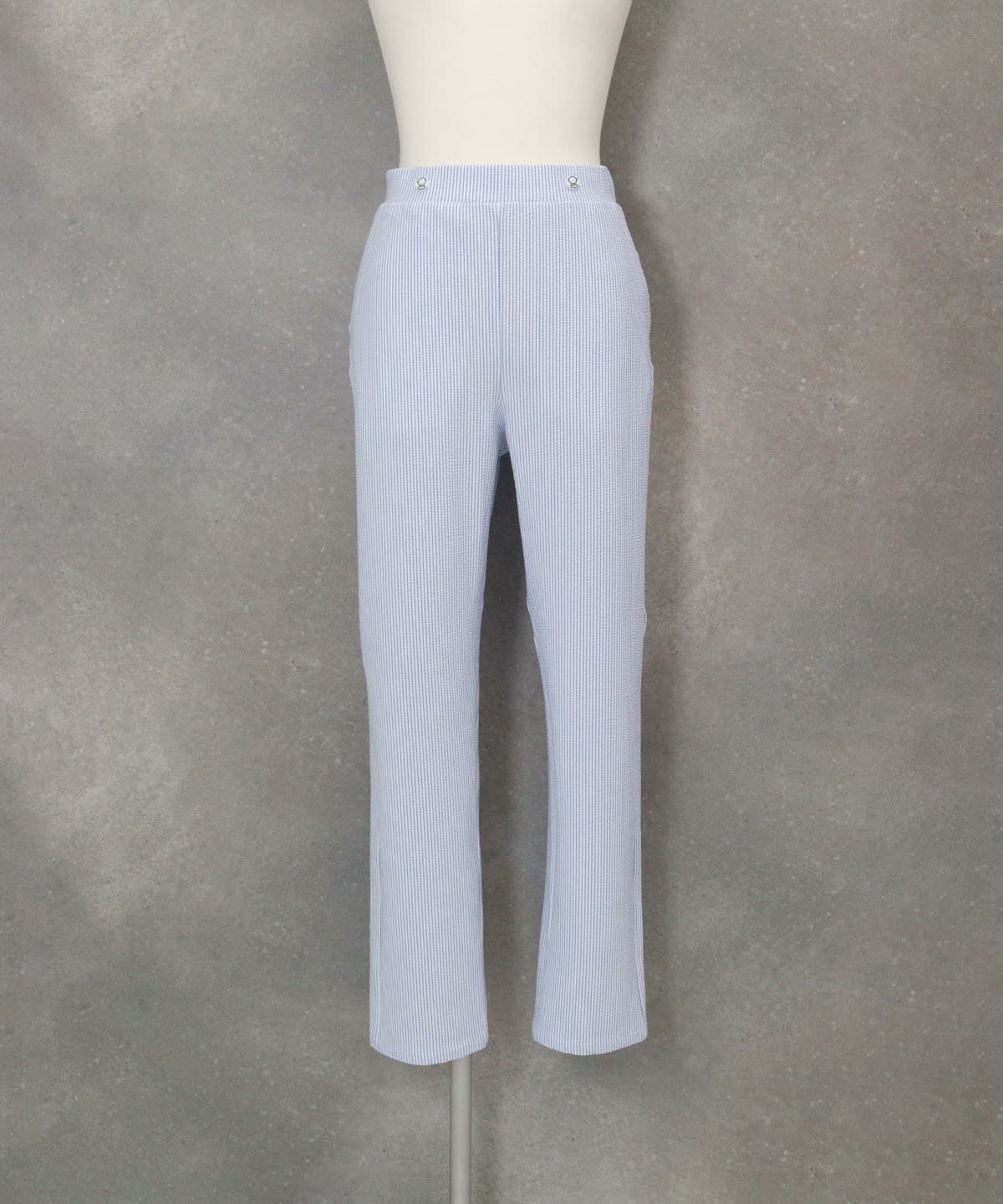 サッカーストライプ速乾パンツ(ブルー)