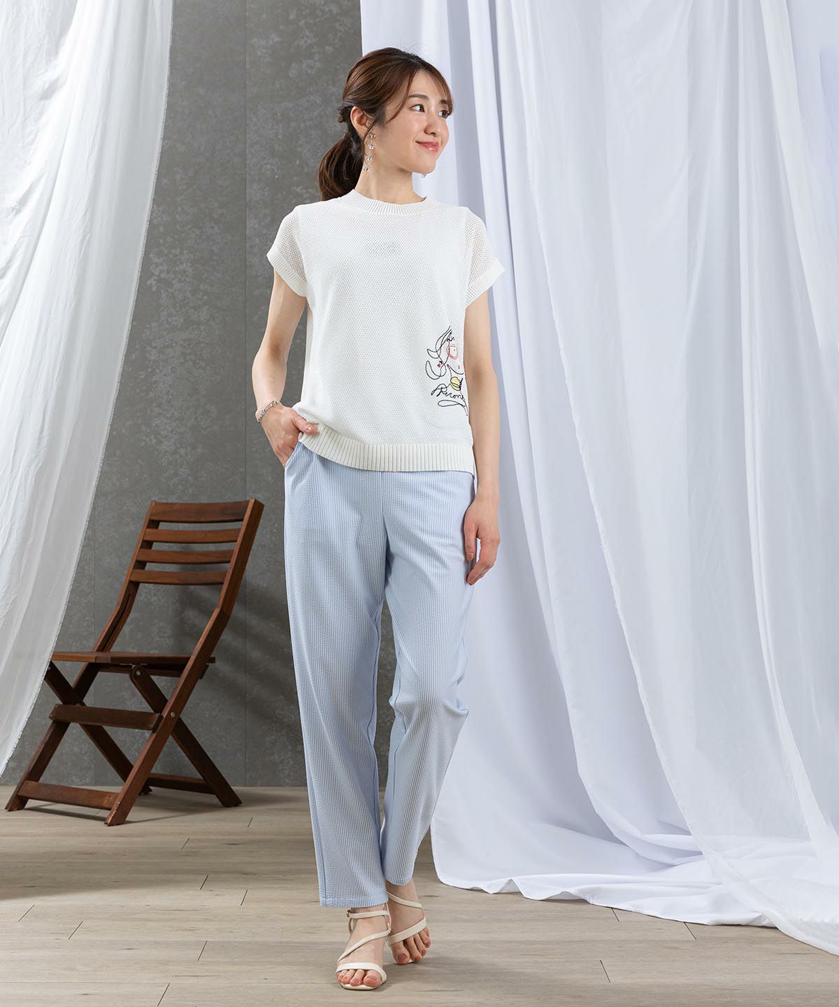 モデル着用画像(ブルー)