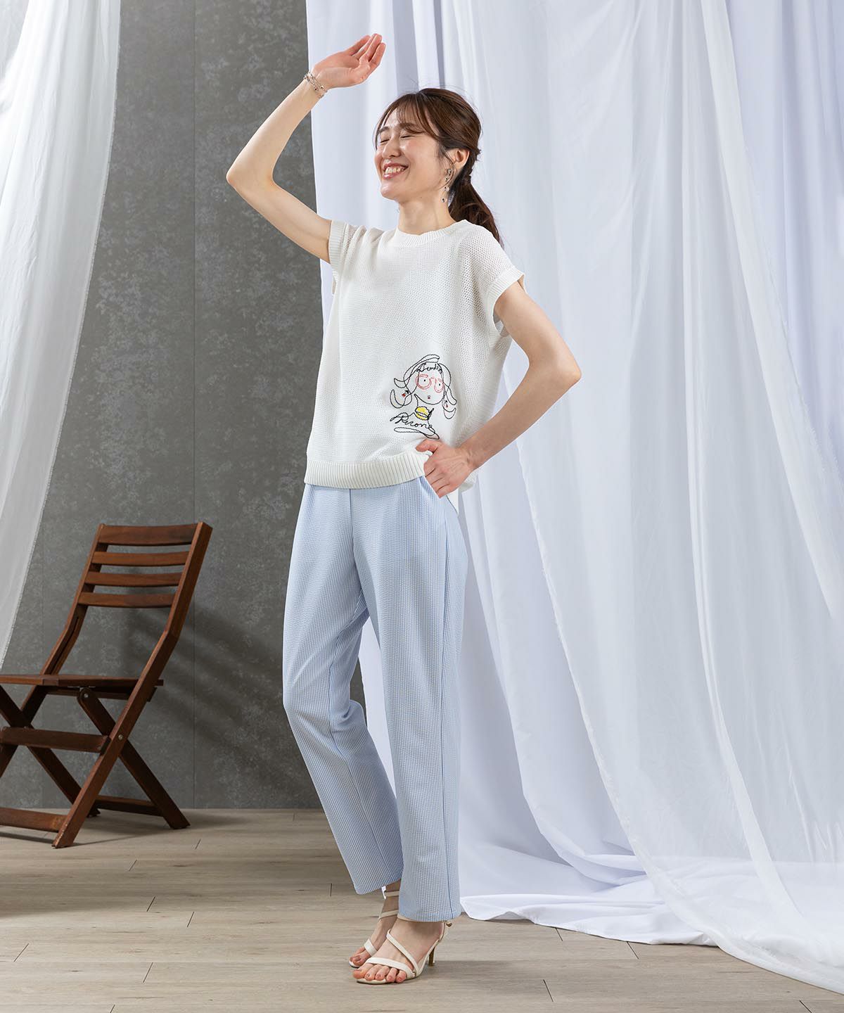 モデル着用画像(ブルー)