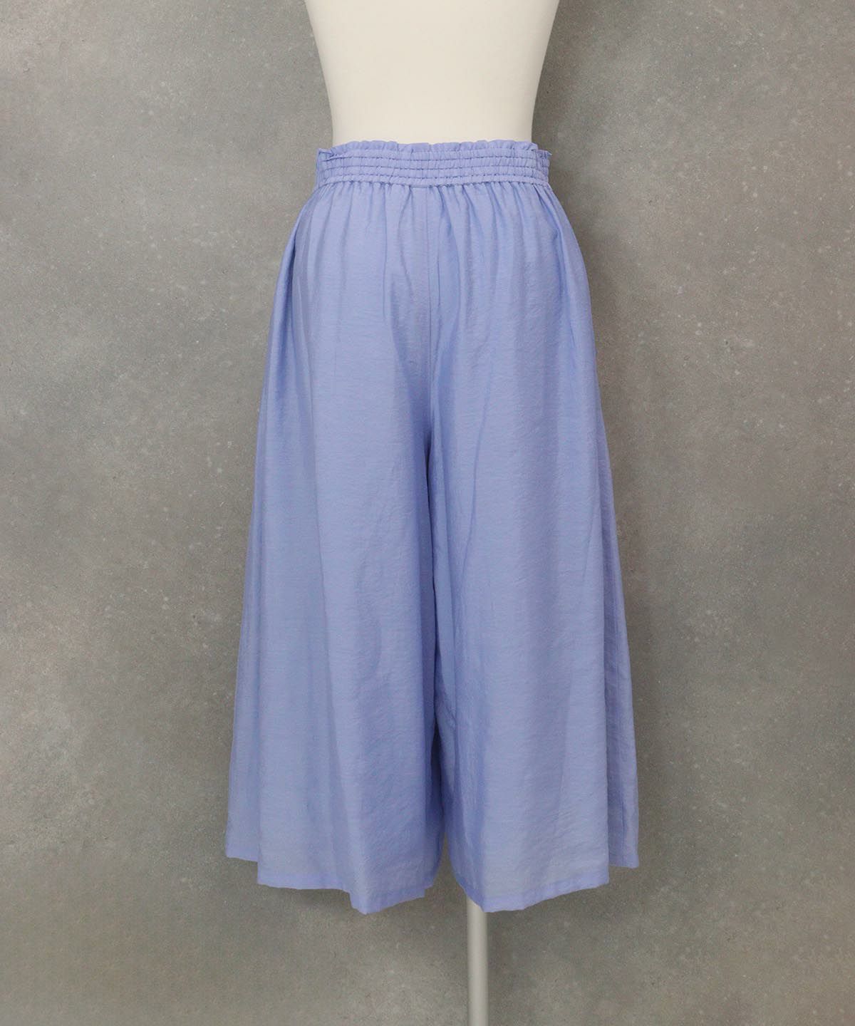 七分丈ワイドパンツ(ライトブルー)後ろ