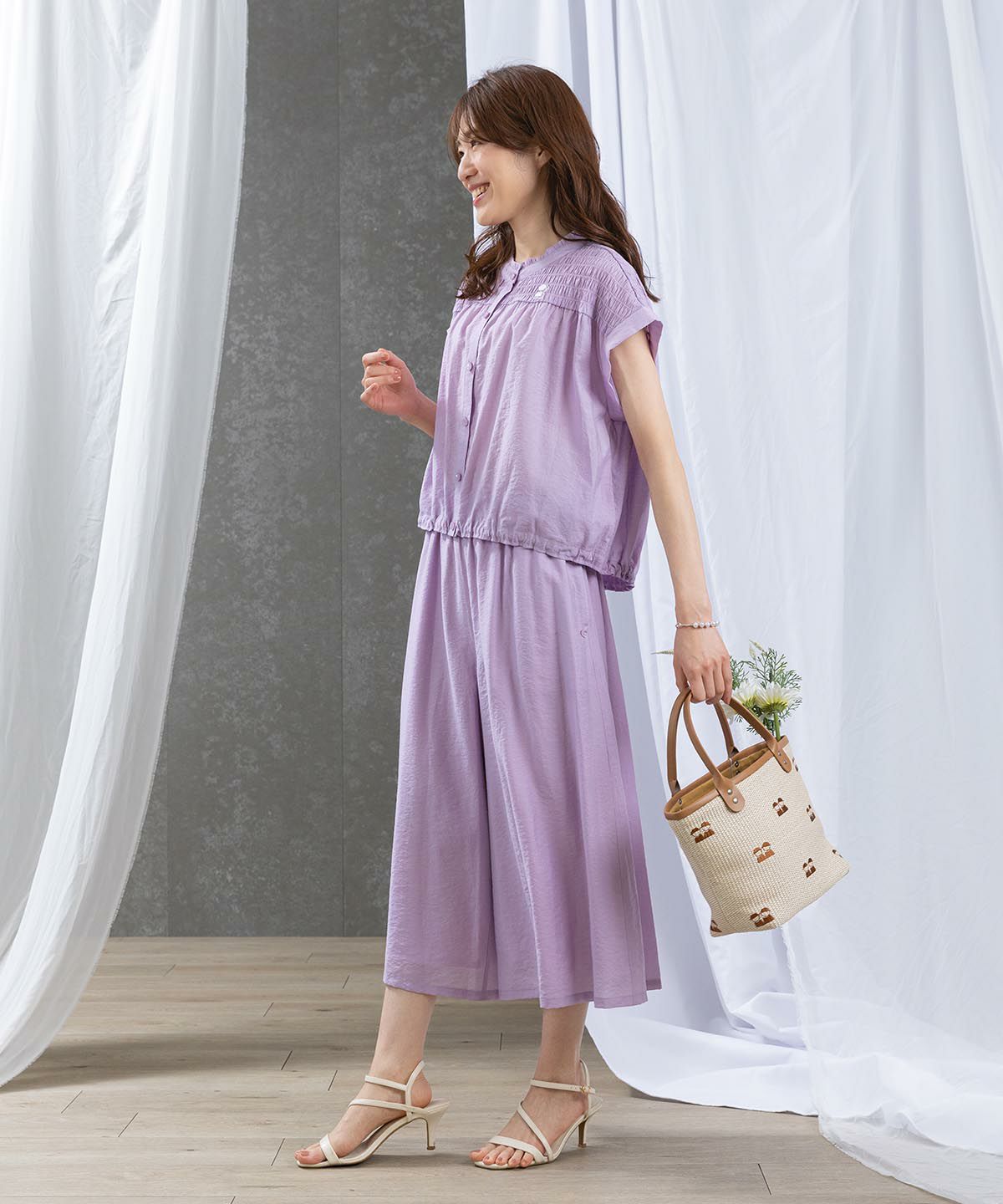 モデル着用画像(ライトパープル)