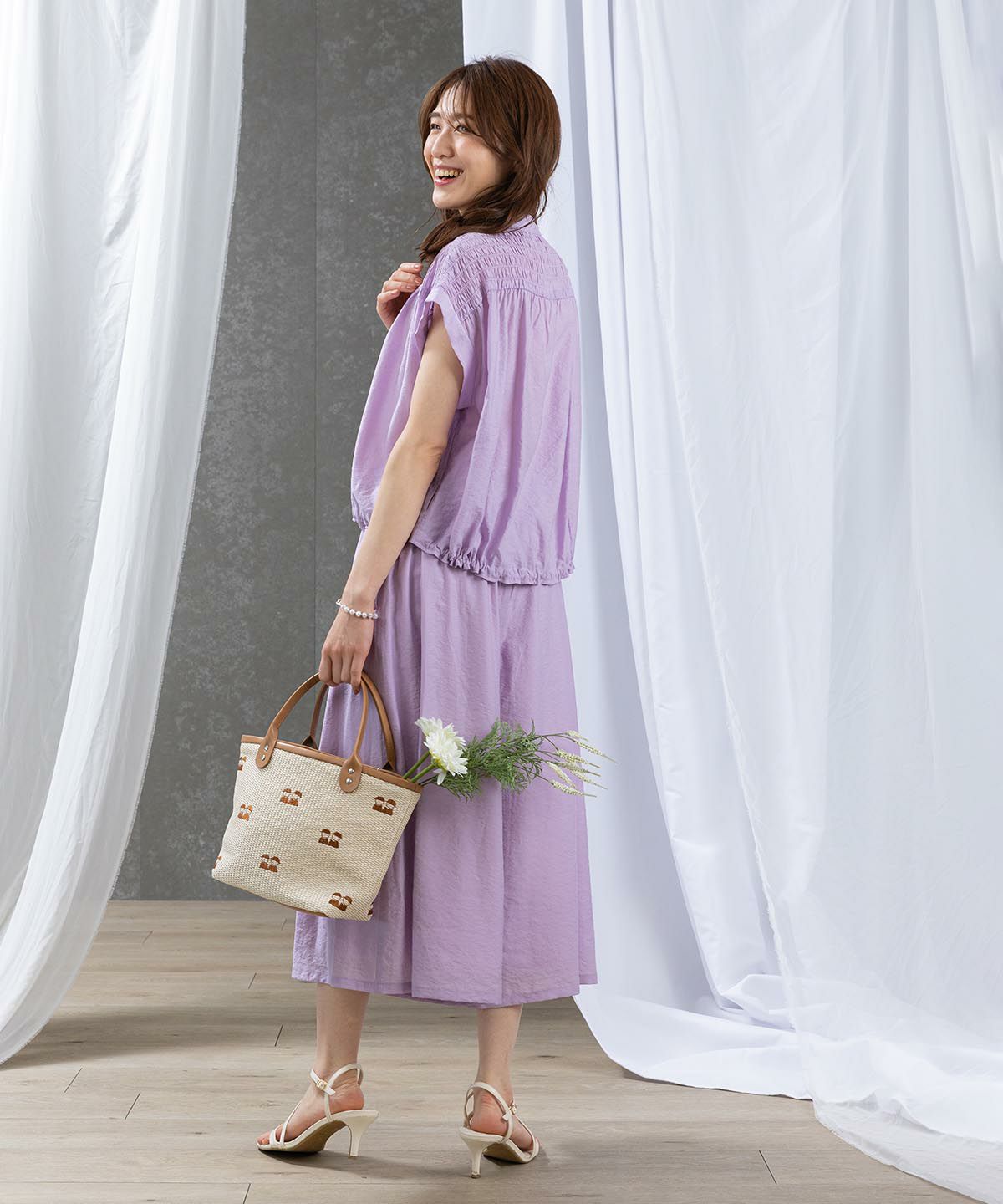 モデル着用画像(ライトパープル)