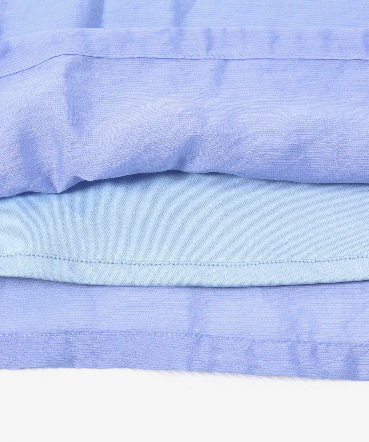 内側生地アップ(ライトブルー)