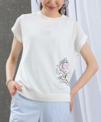 透かし編み刺繍ニットベスト|スタジオピッコーネ - ゴルフウェア 透かし編み刺繍ニットベスト|スタジオピッコーネ - ゴルフウェア