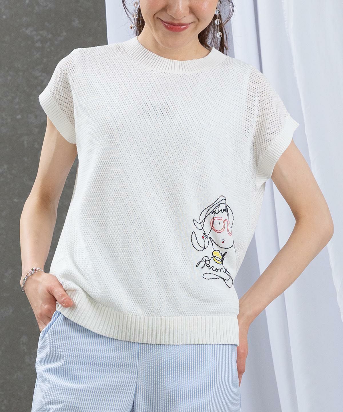 モデル着用画像(ホワイト)