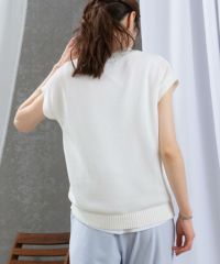 透かし編み刺繍ニットベスト|スタジオピッコーネ - ゴルフウェア 透かし編み刺繍ニットベスト|スタジオピッコーネ - ゴルフウェア