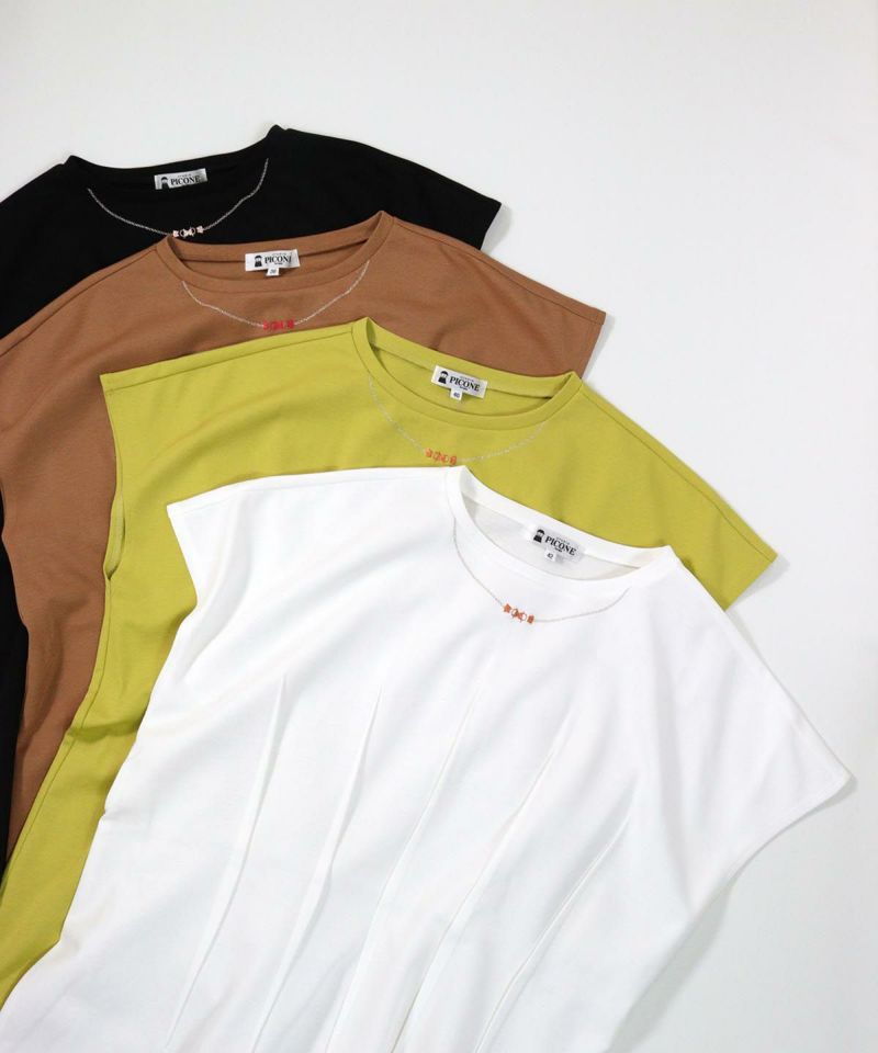 ネックレス風刺繍フレンチTシャツ|スタジオピッコーネ - ゴルフ