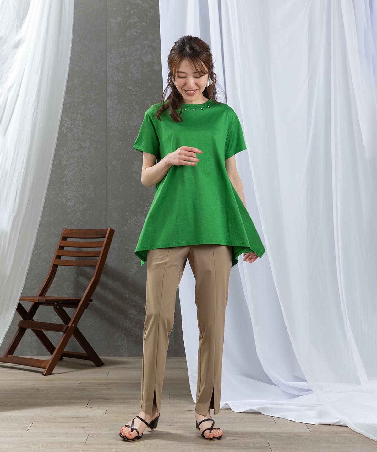 モデル着用画像(グリーン)