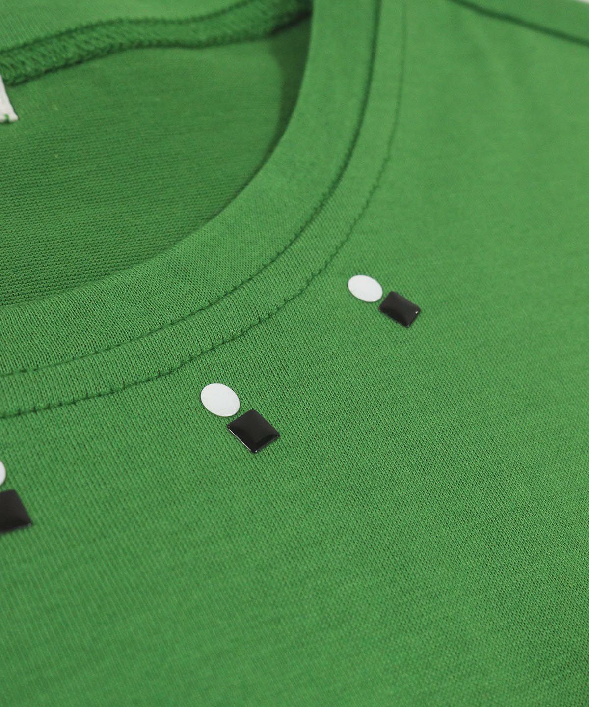 首元デザインアップ(グリーン)