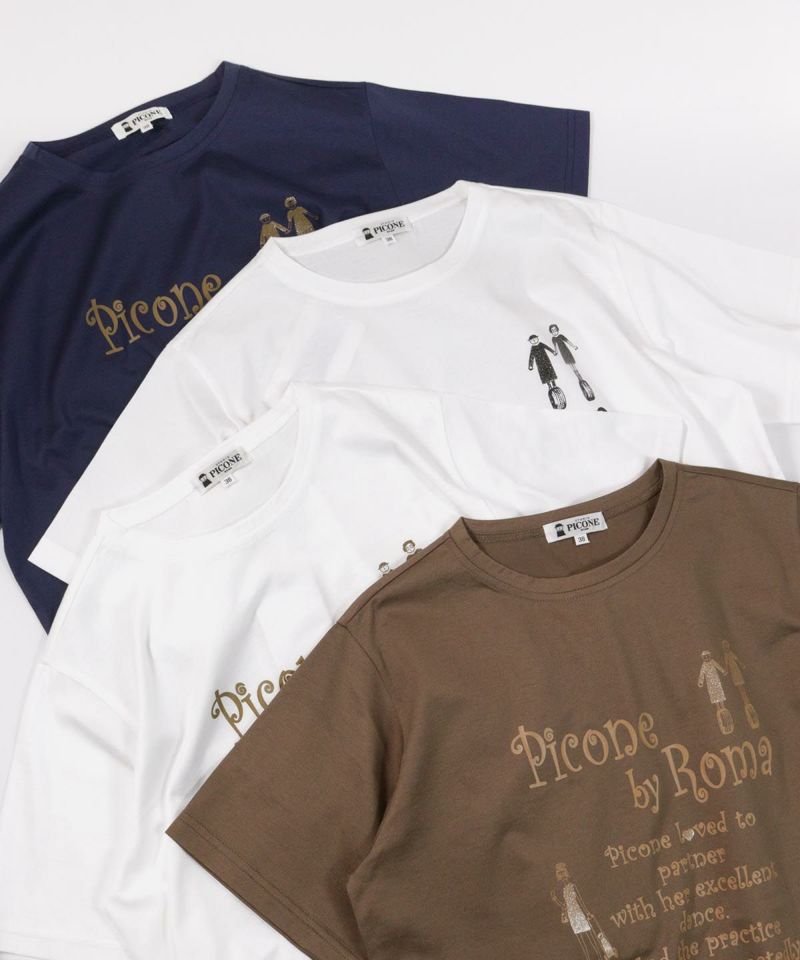 コットン100％冷感プリントTシャツ|スタジオピッコーネ