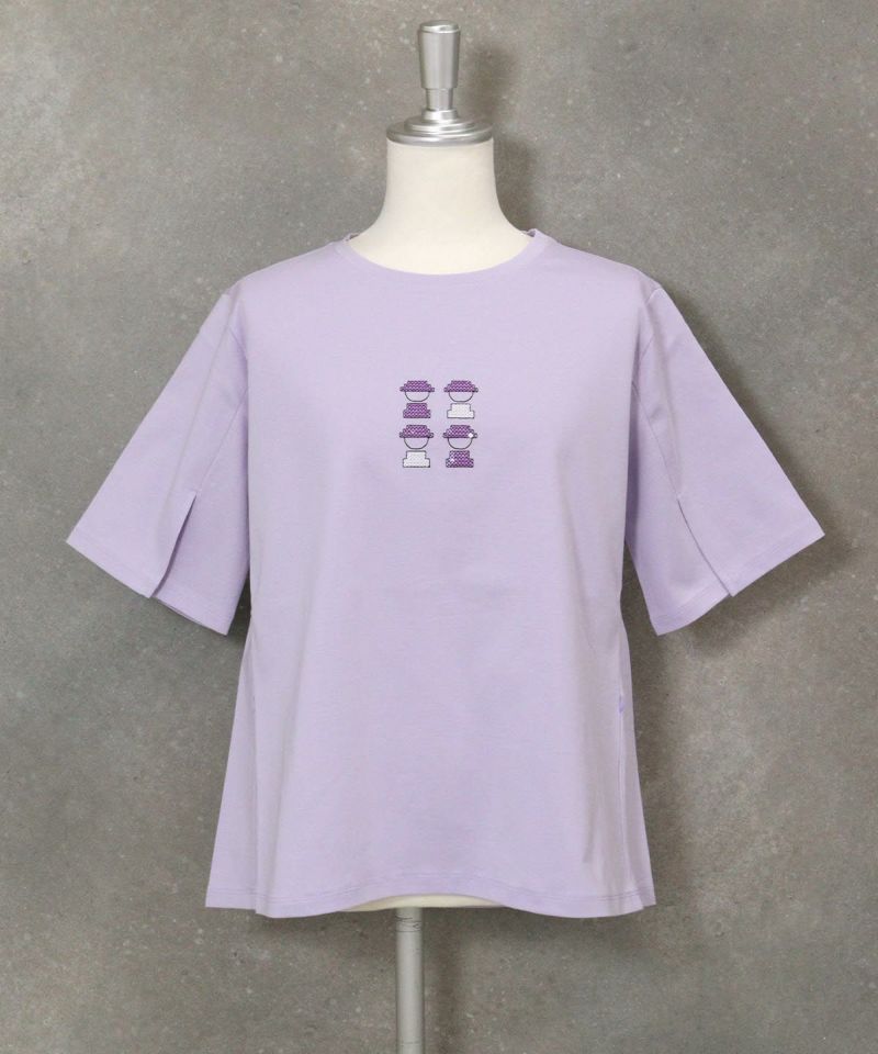 ピッコーネ　チュニック　刺繍　キラキラスパンコール　Tシャツ スパンコールピコUV冷感Tシャツ|スタジオピッコーネ - ゴルフ