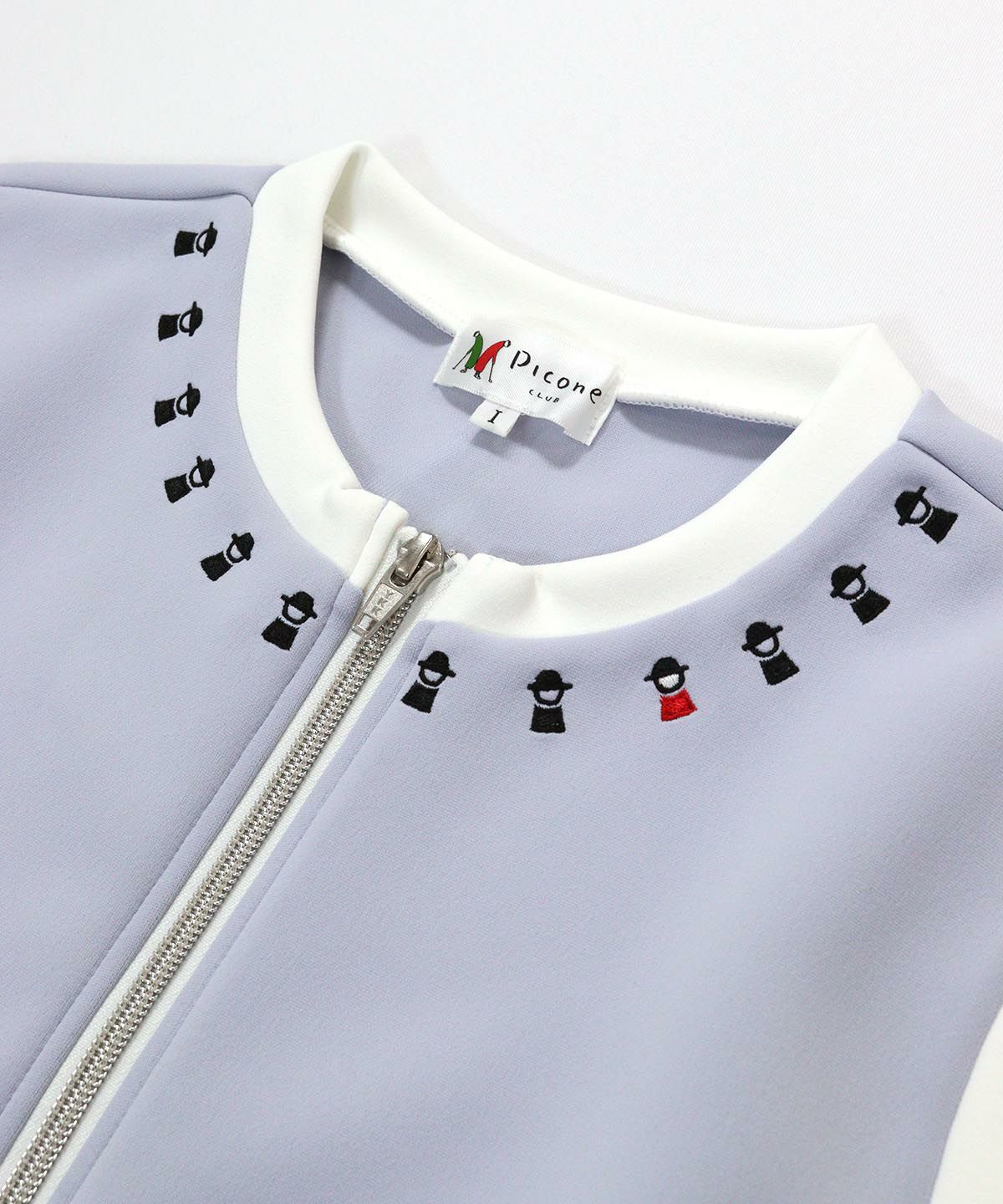 ピコ刺繍（ライトブルー）