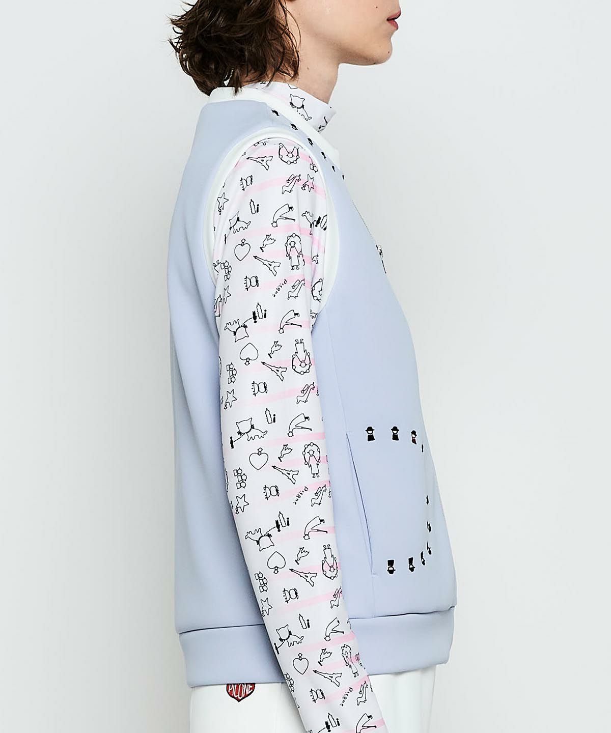 モデル着用画像（ライトブルー）