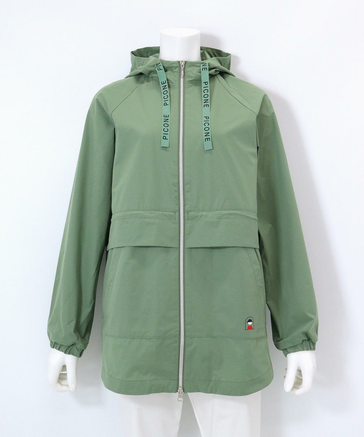 冷感UVフーディージップブルゾン（グリーン）