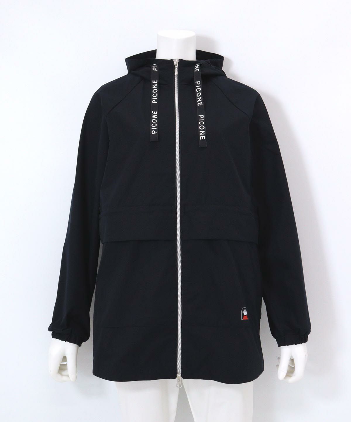 冷感UVフーディージップブルゾン（ネイビー）