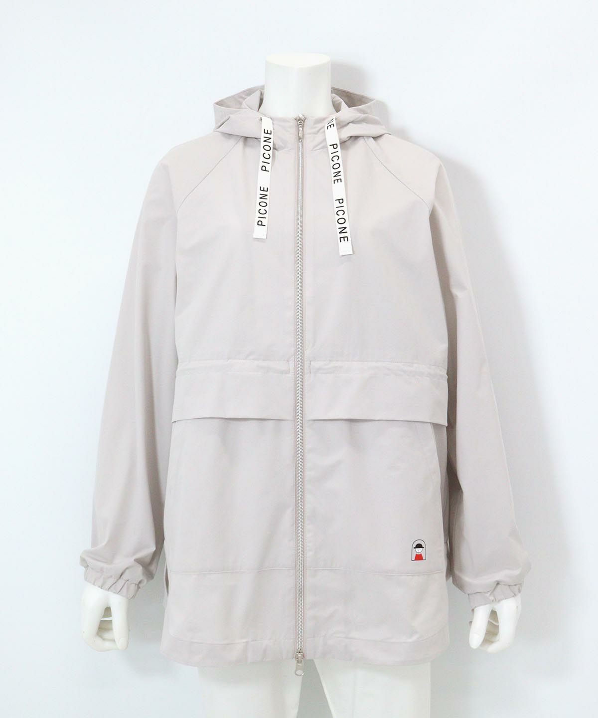 冷感UVフーディージップブルゾン（ライトグレー）