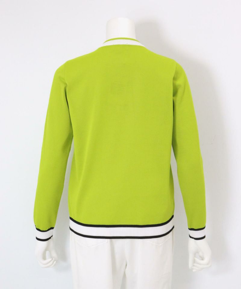 メッシュ編みピコ柄カーディガン|ピッコーネクラブ - ゴルフウェアや