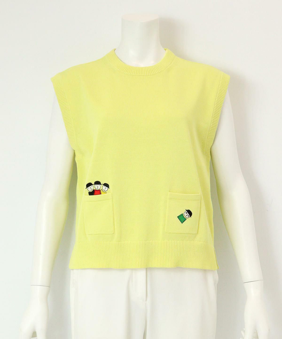 コットン混刺繍ニットベスト|ピッコーネクラブ-アウトレット- - ゴルフ