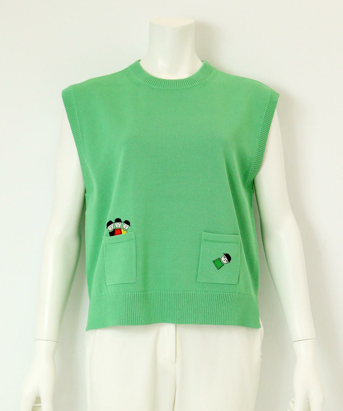 コットン混刺繍ニットベスト|ピッコーネクラブ-アウトレット- - ゴルフ