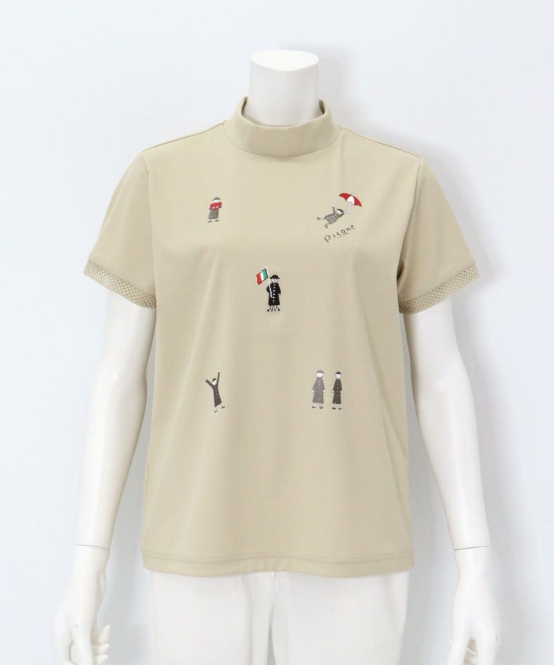 coco 未使用品 ピッコーネクラブ PICONE CLUB レディース 半袖Ｔシャツ 38(M) 白×グレー ホワイト×グレー ボーダー 未使用品 レディース ピッコーネクラブ PICONE CLUB 半袖T