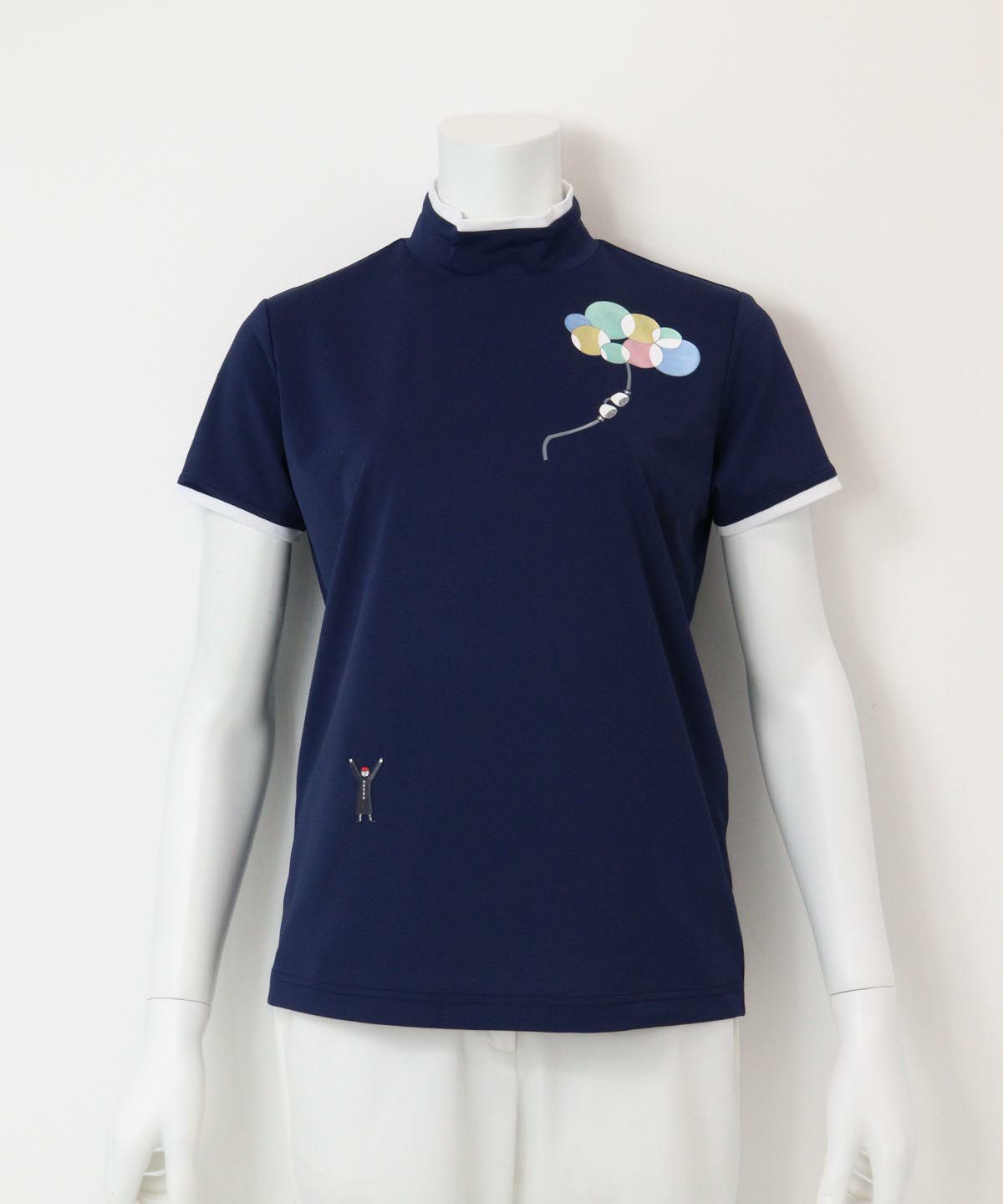 UV速乾プリントプルオーバー（ネイビー）