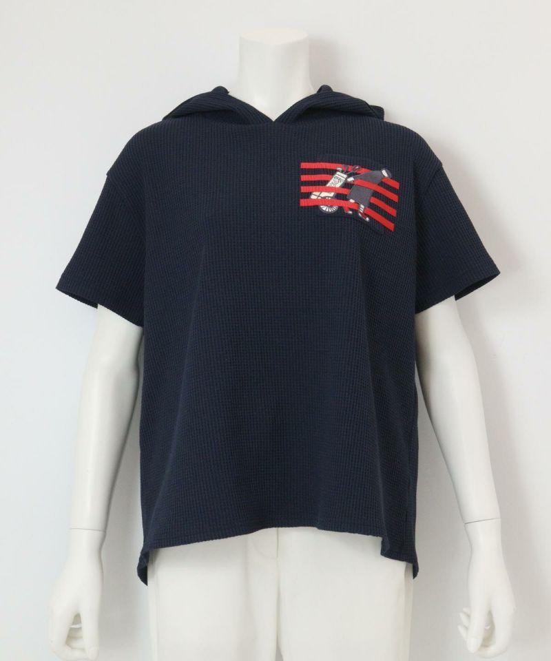 ワッフル地UVプルパーカー|ピッコーネクラブ - ゴルフウェアや婦人服通販