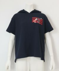 ワッフルプルパーカー（ネイビー）