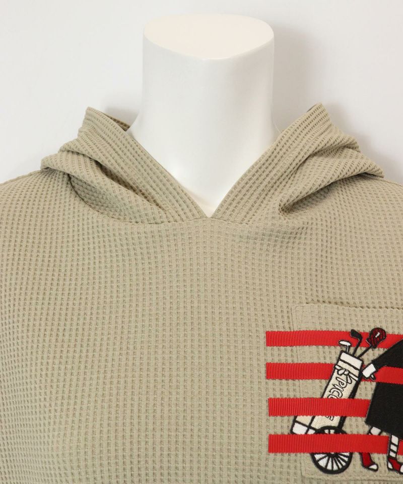 ワッフル地UVプルパーカー|ピッコーネクラブ - ゴルフウェアや婦人服通販