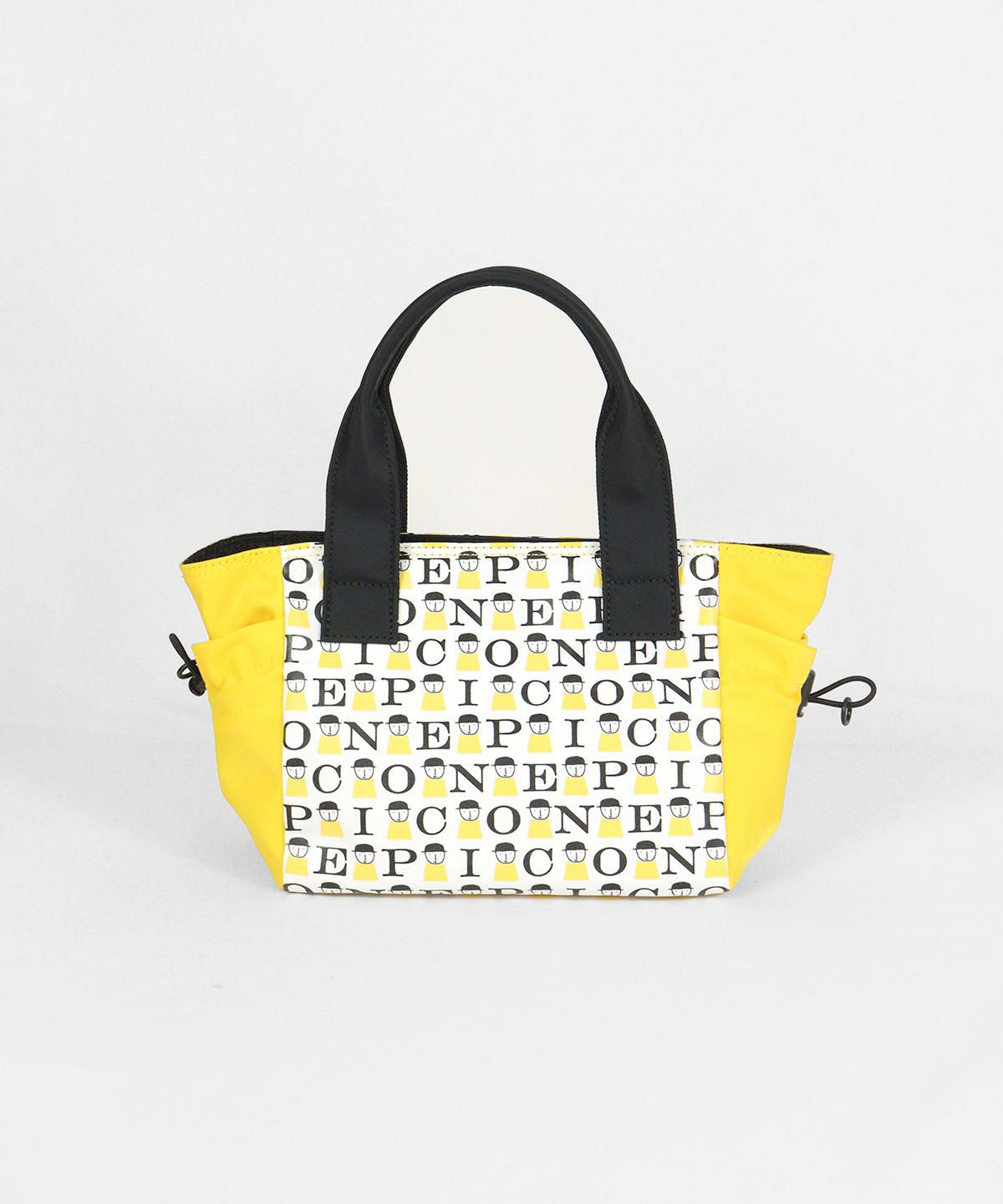 ピコ柄切替バッグ（イエロー）