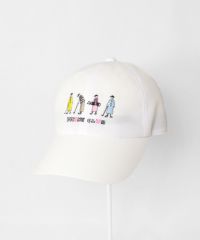 ゴルフピコ柄キャップ(ホワイト)
