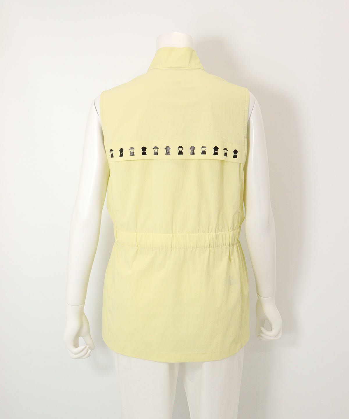 UV撥水ミドルジップベスト後（イエロー）