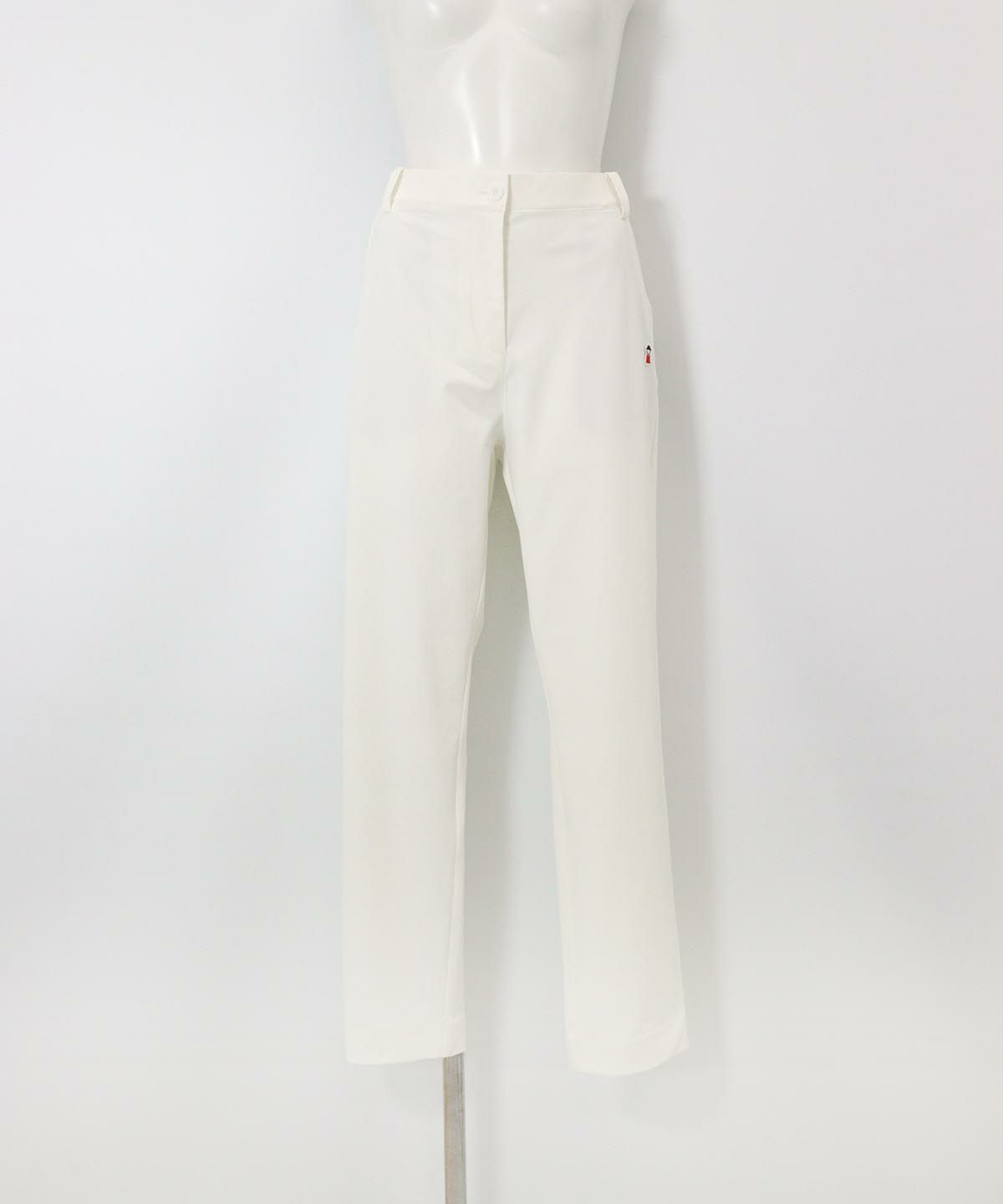  バックポケット刺繍パンツ（ホワイト）