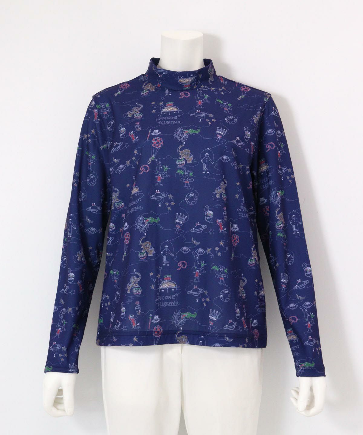 総イラストUV冷感プルオーバー（ネイビー）