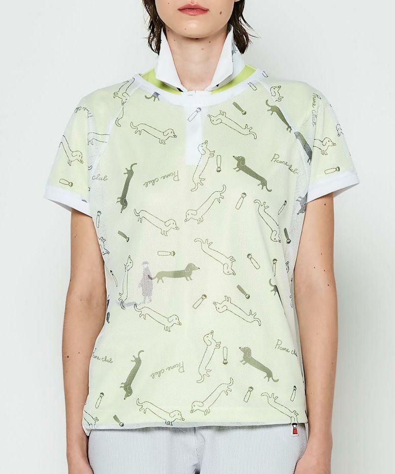 PICONE CLUB 半袖プルオーバー UVカット イエロー PICONE CLUB 半袖