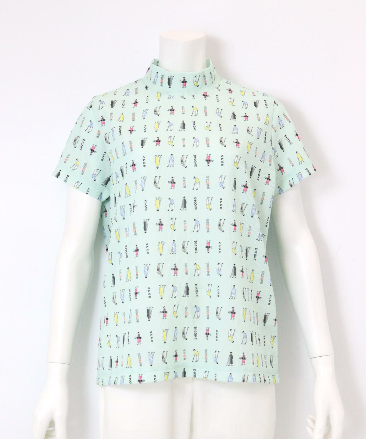 ゴルフピコ柄プルオーバー(ライトグリーン)