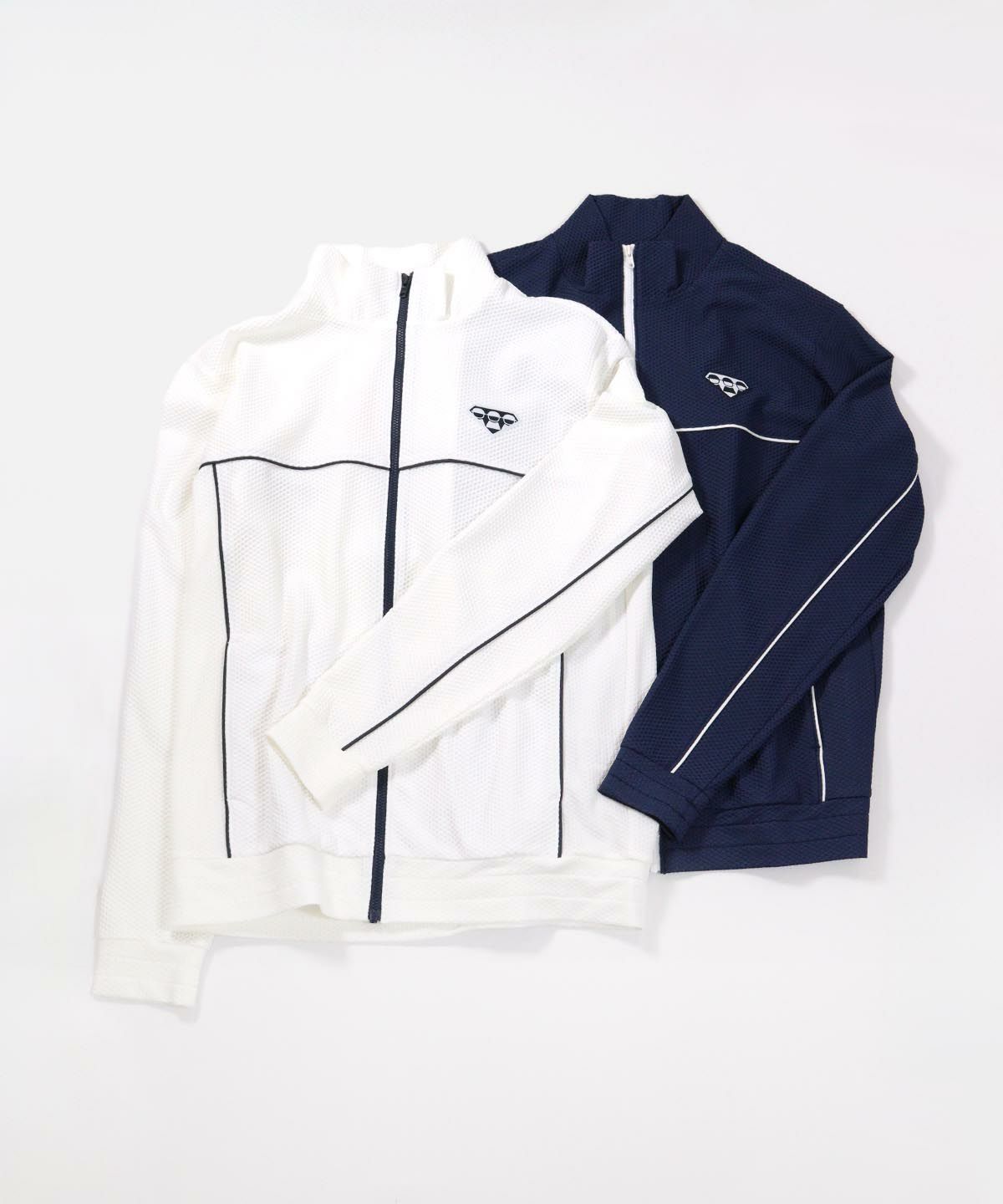 メンズ】UVパイピングブルゾン|ピッコーネクラブ - ゴルフウェアや婦人